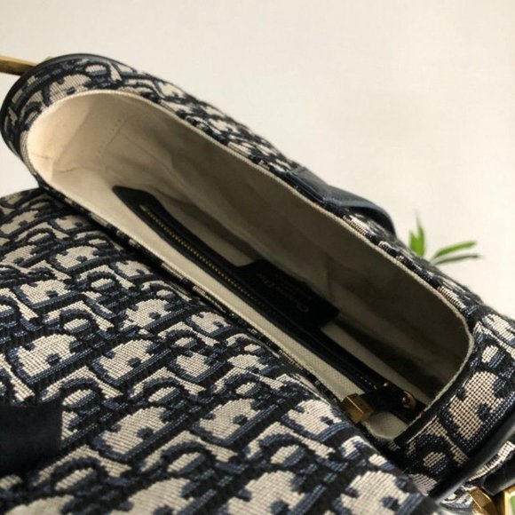 Dior Saddle Bag Large Blue - Picture 9 of 11